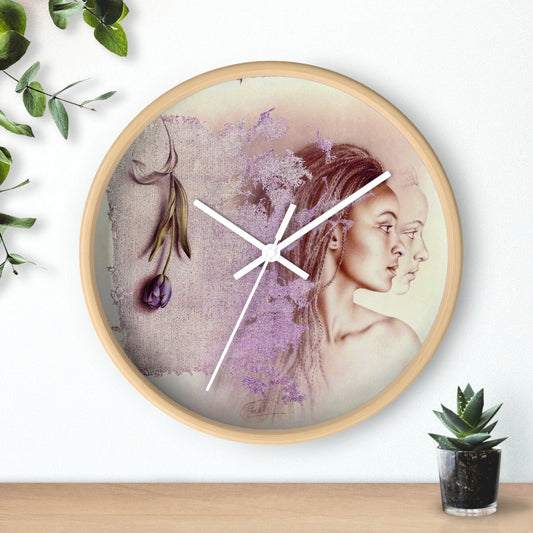 Black Tulip Legend Wall Clock