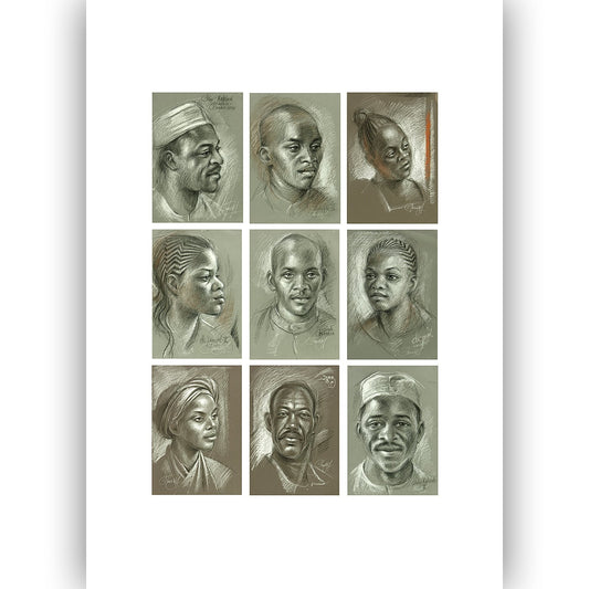 Collage African Sketches 2