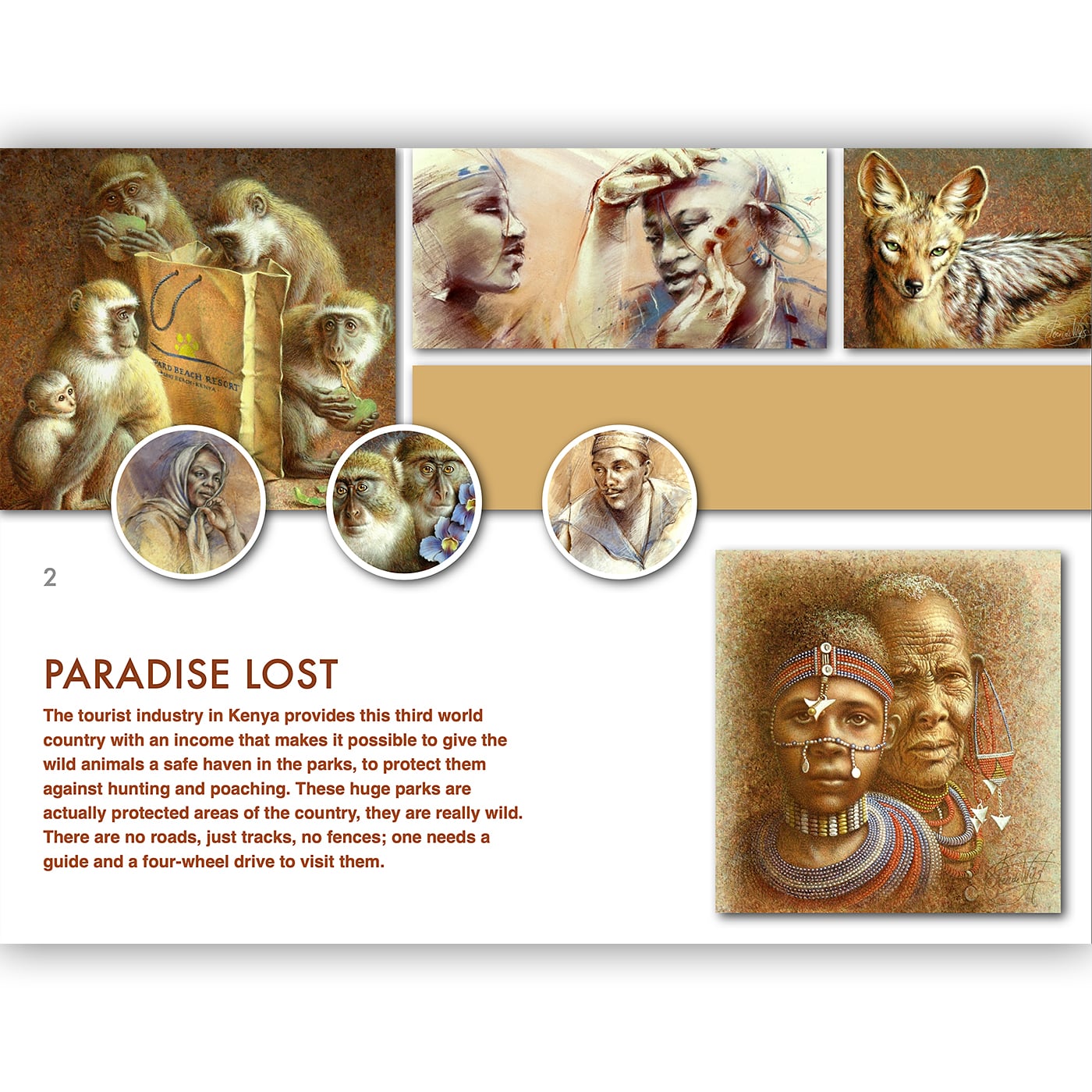 Kenyan Holiday Paintings | Digtal Art Book by Dutch painter of Realism Poen de Wijs
