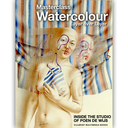 Lessons in Watercolour painting Masterclass on video with study book by Poen de Wijs