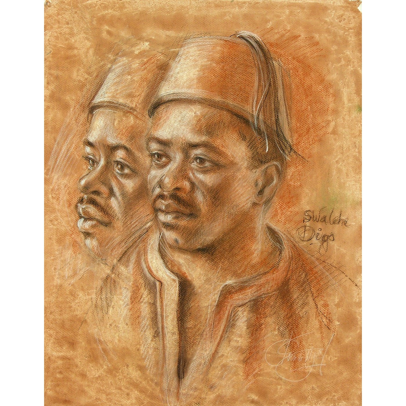 The African Sketchbook series. Coloured pencils (11), Art print