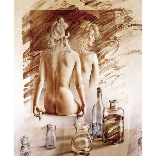 Femininity in Fine Art: The Art of Poen de Wijs, Watercolour, Art print